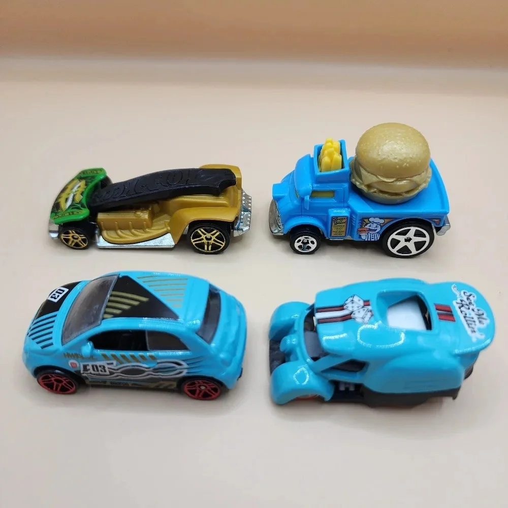 Hot Wheels Diecast Lot 2019 Road Bandit Purple Metallic Yellow - Nice